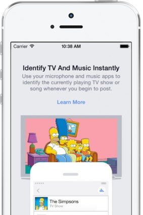 A screenshot of Facebook's new feature.