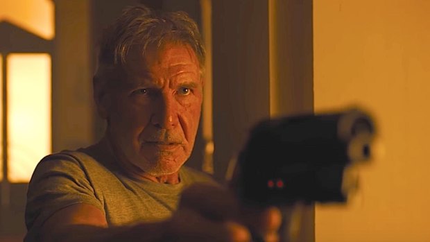 A much-older Rick Deckard (Harrison Ford) returns in <i>Blade Runner 2049</i>.