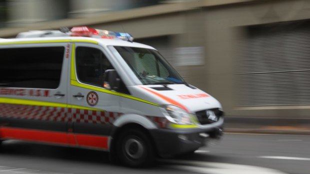 An ambulance woman was taken to hospital after being assaulted by a patient she was treating.