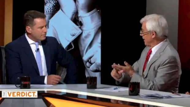 Stefanovic in an exchange with Julian Burnside on Thursday night's program.