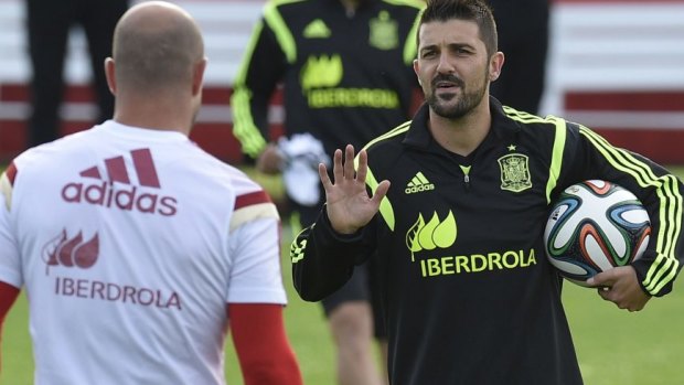 David Villa: the Spanish star can't be counted as an A-League star.