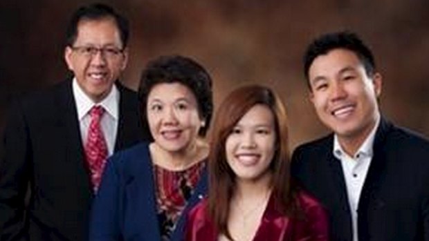 Curtis Cheng, left, with his family. Mr Cheng died after he was shot outside NSW police headquarters.