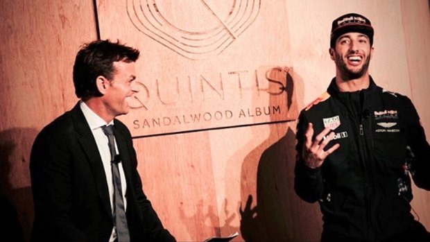 Adam Gilchrist and Daniel Ricciardo, brand ambassadors for Quintis.
