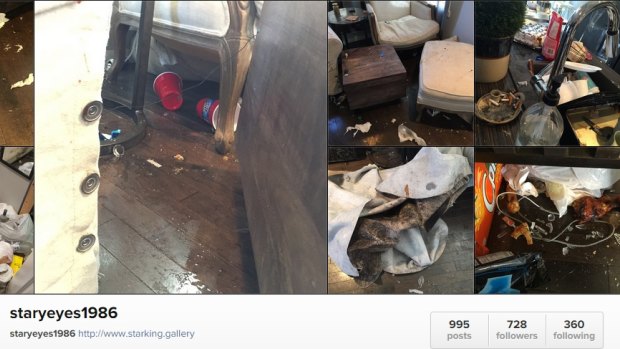 A screenshot of Star King's Instagram account showing the damage to her home.