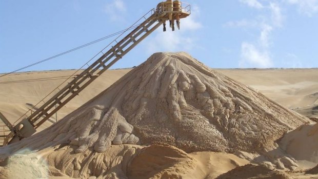 Stradbroke Island sand mining.