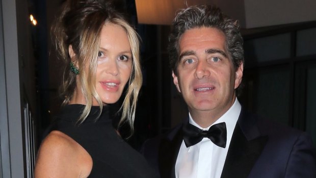 Elle Macpherson and husband Jeffrey Soffer in happier times in 2015.