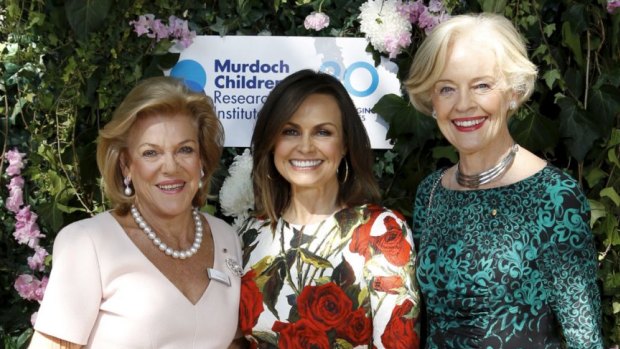 Blooming success: Ros Packer, Lisa Wilkinson and Dame Quentin Bryce at the annual Dame Elisabeth Murdoch garden party.