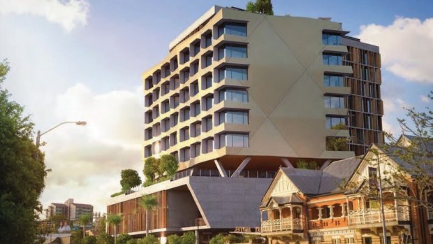 Red Hill development plan next to Normanby Hotel.