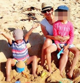 Tragedy: Susana Milne and her children.