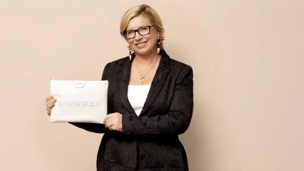 Former Australian of the Year Rosie Batty appears in the Mimco x Our Watch campaign.