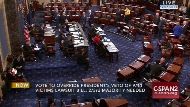 The Senate on Capitol Hill in Washington on Wednesday.