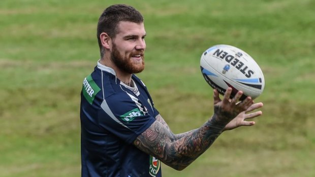 Having a ball: Josh Dugan sees himself as a leader in the Blues camp.