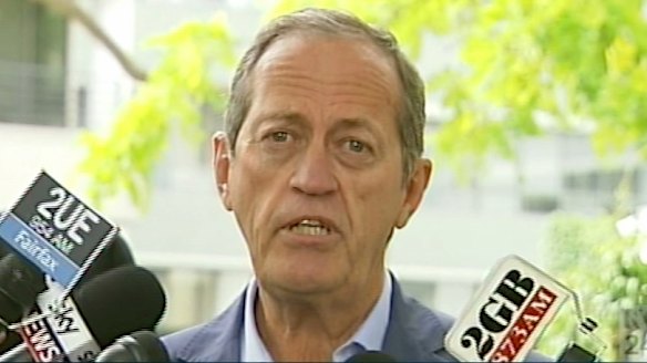 Australian team doctor Peter Brukner addresses the media on Wednesday.