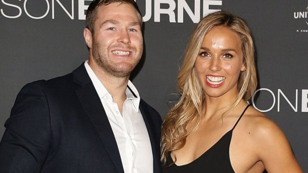 Sally Fitzgibbons and Trent Merrin in July last year. 