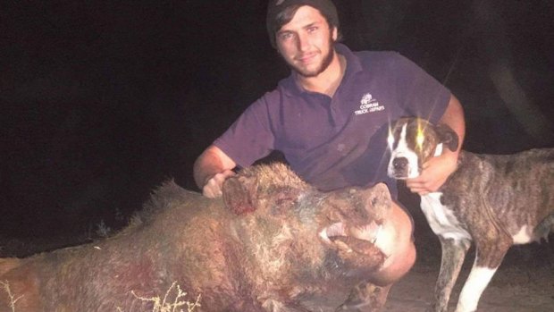 Kaleb Kennedy has been accused of training his dogs to kill wild animals. He was sentenced to six months in prison at a Cobram court earlier this year.