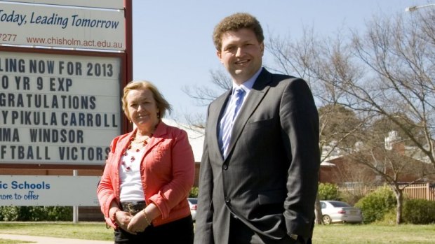 Joy Burch and Karl Maftoum during the 2012 election campaign.