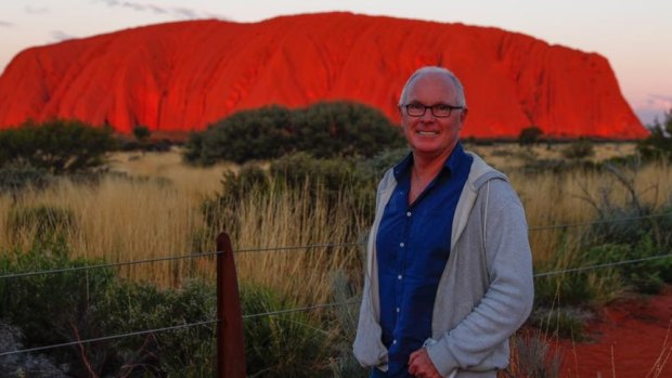 Michael Gordon on assignment in Uluru in 2017.