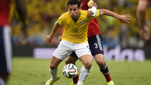 World Cup abuse: The maligned Brazilian Fred.