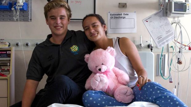 Emma Douglas, 16, collapsed during a soccer match where her heart stopped and was revived by soccer referee Max Vercoe. 