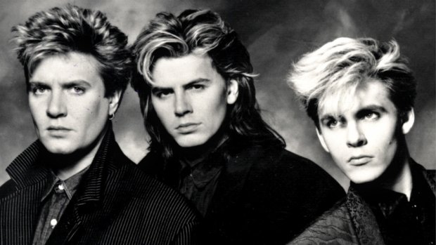 His beautiful, salon-swept blonde hair was there, but what happened to Simon Le Bon's face?
