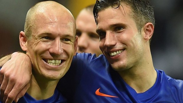Deadly double act: Arjen Robben and Robin van Persie.