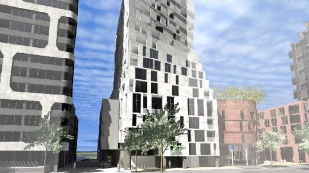 Apartment towers proposed for Hopkins Street, Footscray.