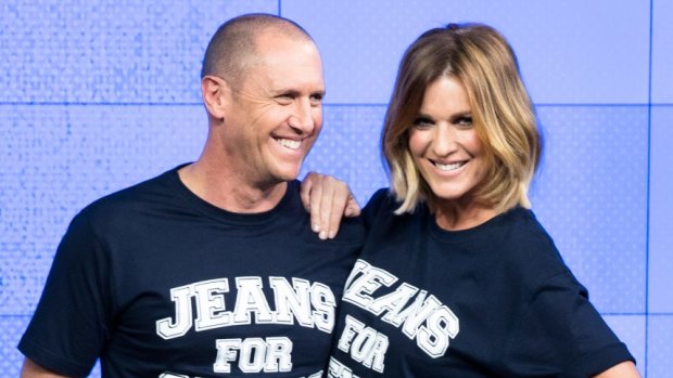 Channel Seven's Morning Show hosts Kylie Gillies and Larry Emdur will host this year's Jeans for Genes Denim Dinner.