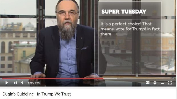 Alexandr Dugin's support for Trump filters through to extremists trying to influence the US election.
