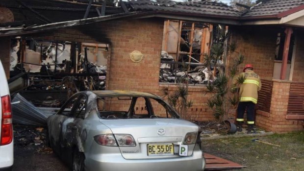 Firefighters say it was a miracle no other homes were damaged in the blaze. 