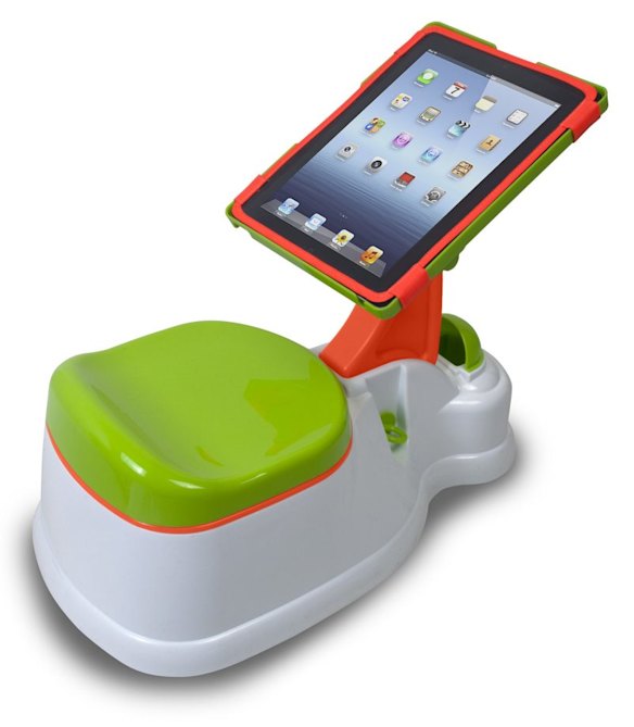 Digital living: iPotty combines a potty and an iPad.