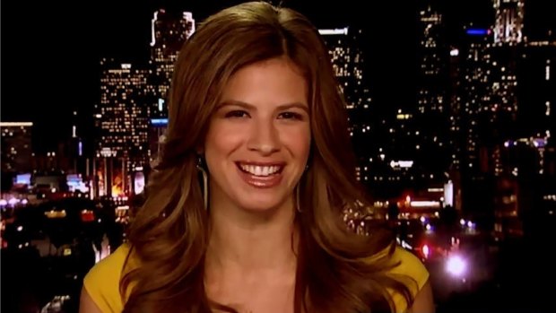 Michelle Fields appearing on Fox News.