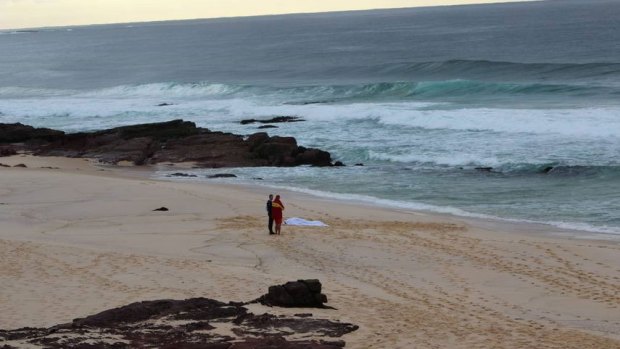 Quondola Beach is now a crime scene following a drowning death on Tuesday morning.