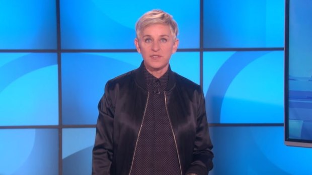 Ellen DeGeneres has addressed President Trump's decision to screen her film, <i>Finding Dory</i>.