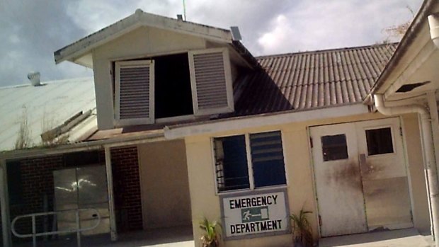In need of repairs: The emergency department of the Nauru hospital.