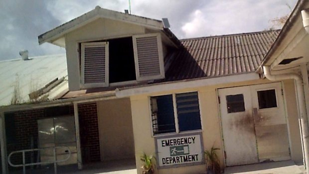 A picture of Nauru hospital supplied by an asylum seeker.