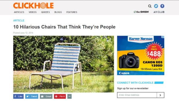 10 hilarious chairs that think they're people.