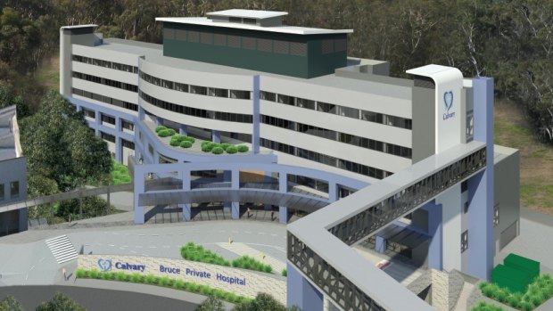 An artist's impression of the new Calvary Private Hospital.