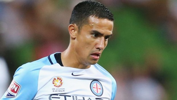 Tim Cahill of the City has encouraged promising young player Denis Genreau to aim high.