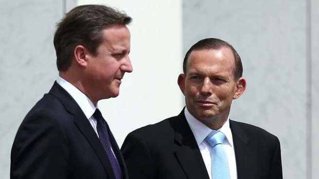 British PM David Cameron said Australia would need to do more to cut emissions or be seen as a "back marker".