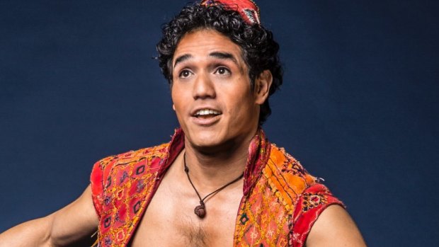 Adam Jacobs as Broadway's Aladdin.
