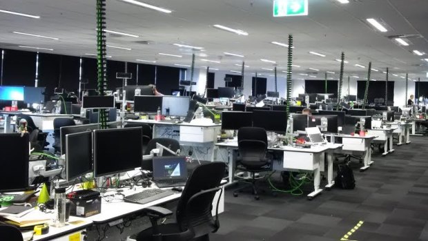 The workspace at the Boeing Defence Australia laboratory.