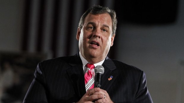 Tainted by scandal: Republican hopeful New Jersey Governor Chris Christie. 