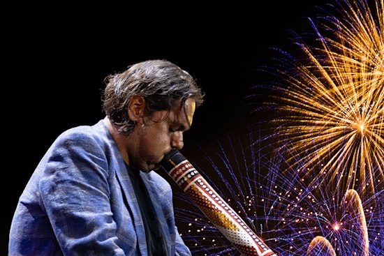 William Barton will perform original works as part of Sydney Symphony Under the Stars.