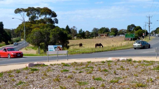 The site of the Drysdale service station, before construction started, that led to the planning dispute. 