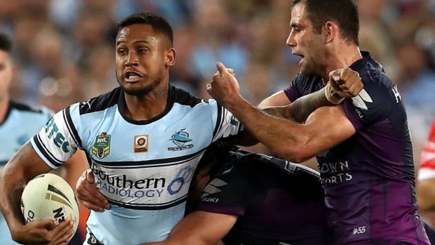 Second chance: Ben Barba is looking to resurrect his career in Britain's Super League, possibly avoiding a 12-match NRL ban handed down after a positive cocaine test in the wake of Cronulla's grand final win.