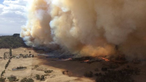 The Mount Bolton bushfire.