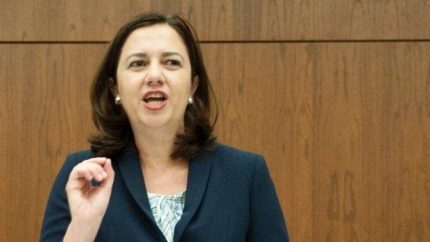 Premier Annastacia Palaszczuk spoke to business leaders at Parliament House this morning.