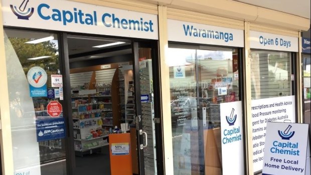 ACT policing investigate daylight robbery at Capital Chemist 
