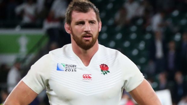 Tough loss:  Tom Wood was one of only two England players to talk to media.