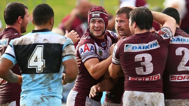 One-sided: Manly were in cruise control in the second half against Cronulla. 